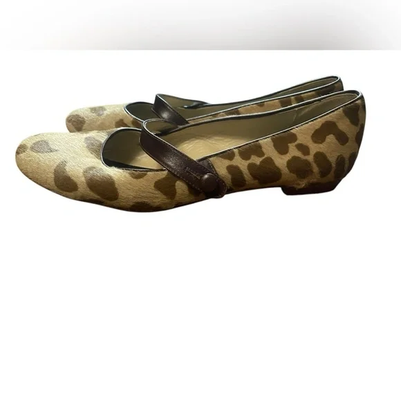 Kate Spade Flats Size 9½ Leopard Print Mary Jane Rounded Toe Chic - Picture 5 of 11